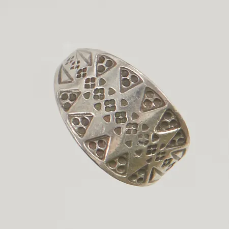Ring stl:16½ bredd 12mm 925/1000 Silver 5,0g.