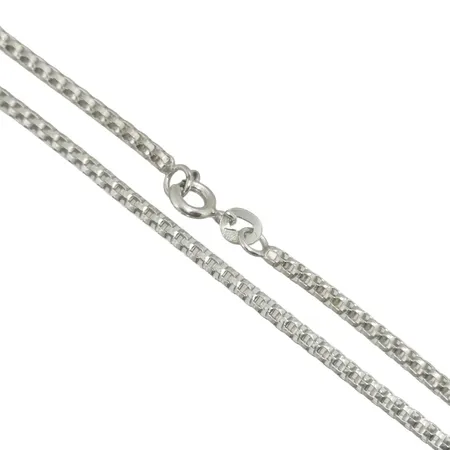Halskedja silver 925/1000, längd 51,5 cm, bredd 2,5 mm Vikt: 6,8 g