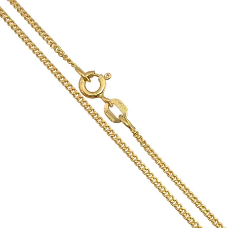 Halskedja Pansar i 18K guld, Balestra, svensk kontrollstämpel, längd 44,5 cm, bredd 1,3 mm, fint skick Vikt: 3,5 g