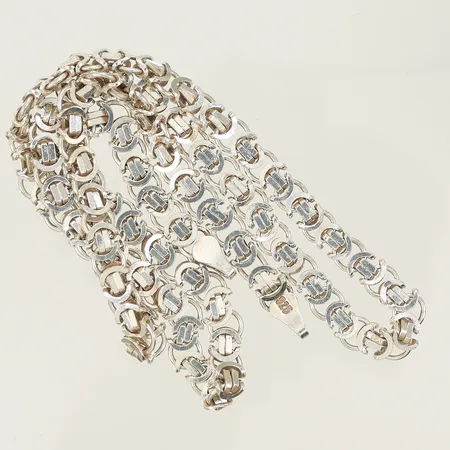 Halskedja, 49,5cm, bredd 5,8mm, saknar lås, Silver 925/1000 Vikt: 26,3 g