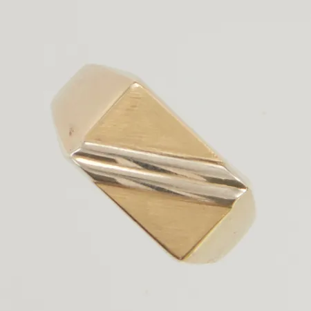 Ring stl:19¼ bredd 10mm 18K 3,7g.