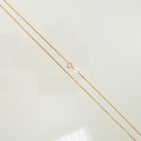 Halskedja pansar, 45,5cm, bredd 1mm, GHA 18K Vikt: 2,7 g