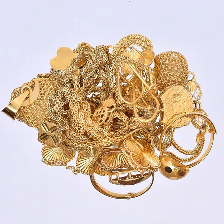 Diverse guld 21K. Vikt: 36,7 g