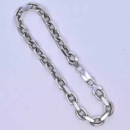 Armband Ankar längd 22,5 cm bredd 7 mm silver 925/1000. Vikt: 33,3 g