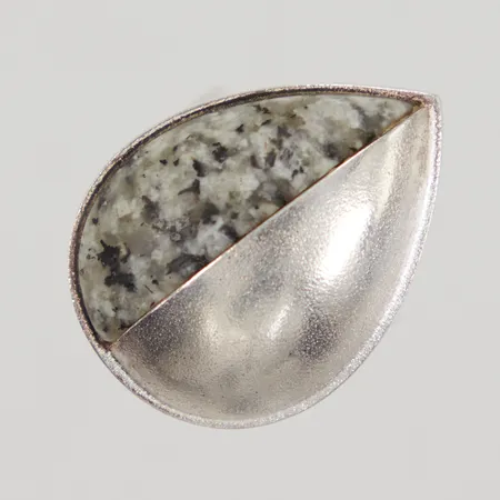 Ring Lapponia "Garbo" stl:17¼ bredd 6,4-27,8mm, granit, år 1987, 925/1000 silver, Bruttovikt:17,7g Vikt: 0 g