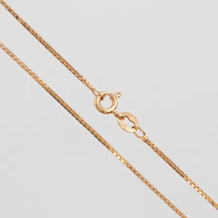 Kedja Venezia längd 38,5cm, bredd 1mm, importstämpel, 18K Vikt: 3,2g Vikt: 3,2 g
