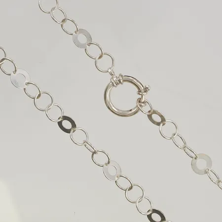 Kedja ca 160cm bredd 9-10mm 925/1000 Silver 57,8g.