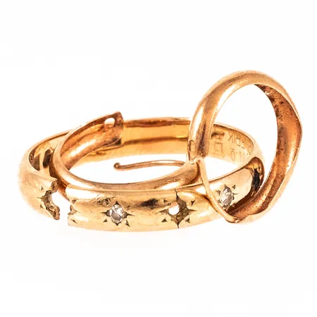 Diverse defekt guld 18K 3,5g.