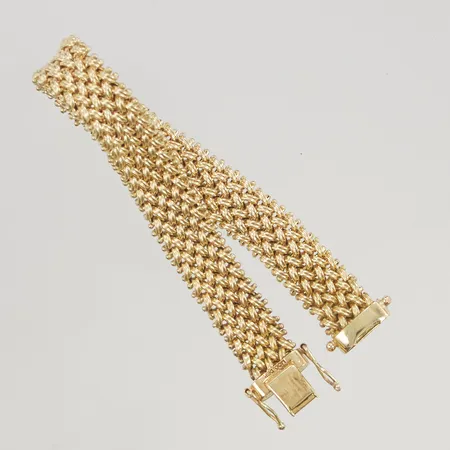 Armband 17,5cm bredd 11mm 18K 17,0g.