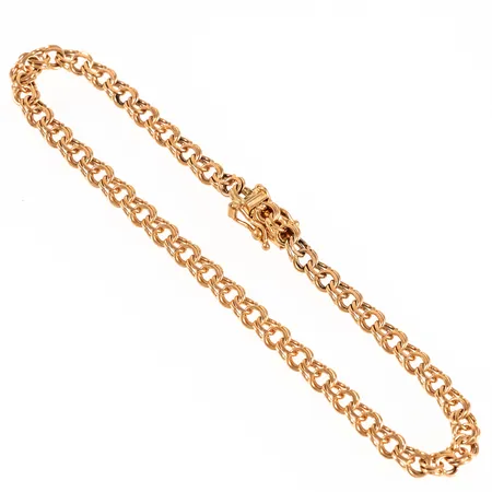 Armband Bismarck längd 18,5cm bredd 3,8mm, 18K 6,0g.