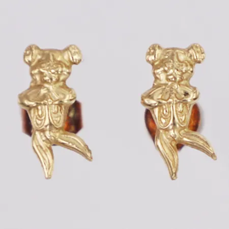 Örhängen Bugs Bunny Warners Bros 2000 längd 12mm, 14K  Vikt: 0,9 g