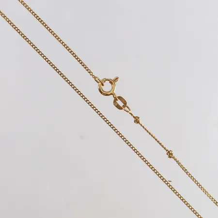 Kedja Pansar längd 40cm bredd 0,9mm GFAB trasslig 18K Vikt: 2,4 g