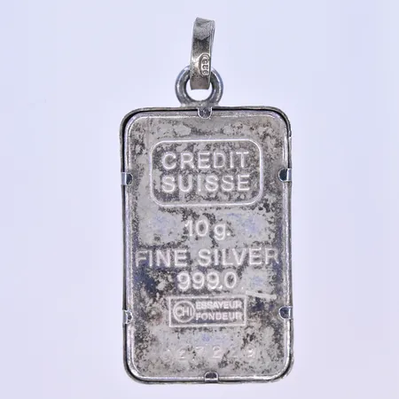 Hänge/silvertacka stl: 26x16mm exl ögla silver 925-999/1000 Vikt: 11,1 g