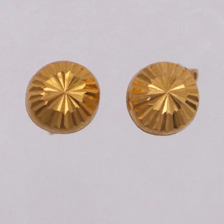 Ett par örhängen ca 6mm. 21K Vikt: 1,2 g