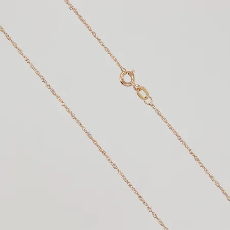 Kedja tvinnad 43cm, bredd 1,2mm, 18K Vikt: 1,3 g