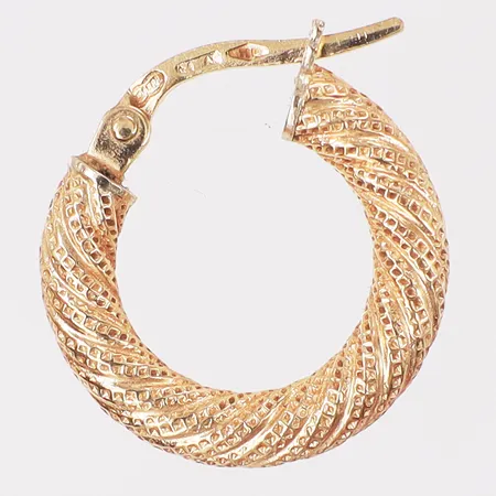 Udda örhänge creol ca Ø17mm bredd 3mm 18K Vikt: 1,2 g