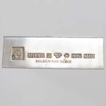 Namnskylt ograverad, Boliden, 830/1000 silver Vikt: 19,1g Vikt: 19,1 g