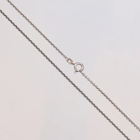 Kedja Ärtlänk 45cm bredd 1mm silver 925/1000 Vikt: 3,5 g på auktion i Göteborg Mölndal hos Pantbanken Sverige