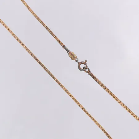 Kedja längd 40,5cm bredd 1,8mm förgylld, importstämpel, 835/1000 silver Vikt: 7,5 g
