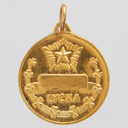 Hänge "Lycka" 20x15mm, ograverad, 18K Vikt: 2 g