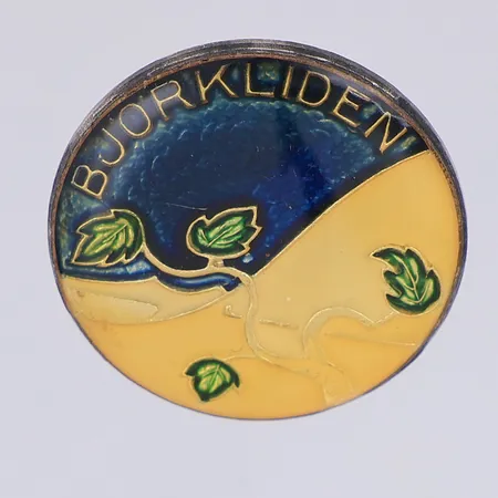Märke Björkliden emalj Ø20mm, metall