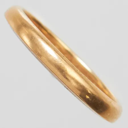 Ring slät stl:19¼ bredd: 3,1mm, svenska stämplar, personlig gravyr, 18K Vikt: 4,5 g