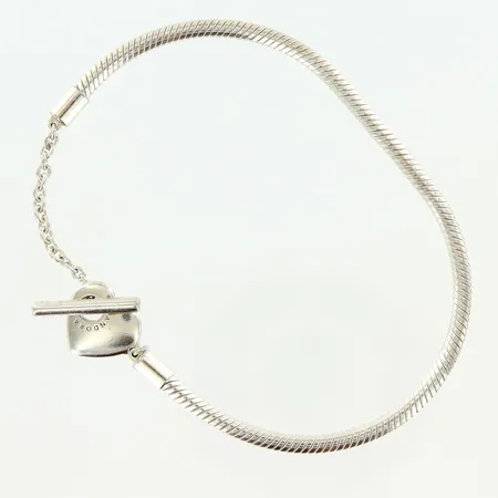 Armband Pandora längd ca 20,5cm, bredd 2,5mm, ALE silver 925/1000 Vikt: 13,6 g