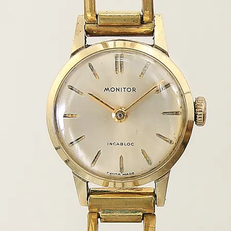 Damur Monitor 14K manuell Ø19mm defekt/går ej defekt krona länk i doublé 