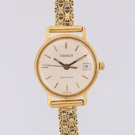 Damur Tissot Seastar Ø22mm 18K opersonlig gravyr, armband X-länk 18K. Bruttovikt 21,3g Vikt: 0 g