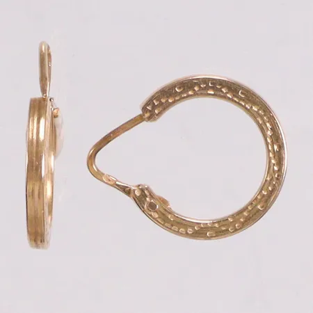Ett par örhängen Creoler Ø14mm 18K Vikt: 1,7 g