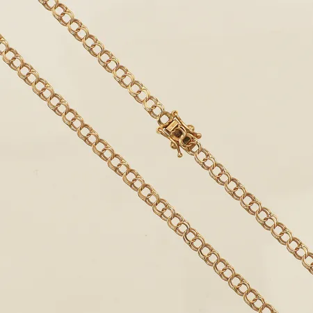 Collier Bismarck längd 45cm, bredd 3,5mm Bergmans Guldvaror 18K Vikt: 7 g