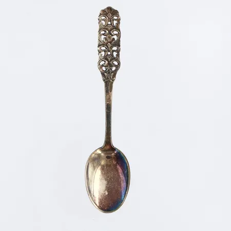 Kaffesked längd: 11,2cm, 830/1000 silver Vikt: 10 g