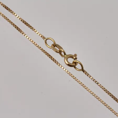 Kedja 40cm venezia, bredd 0,8mm, Balestra, 18K, 2,35g.