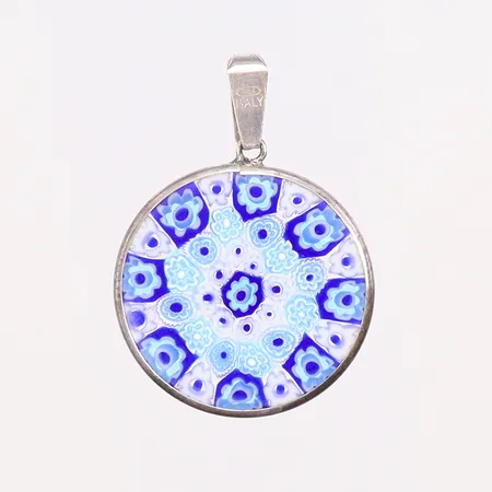 Hänge med glas 24x33mm Italien silver 925/1000 Vikt: 2,9 g på auktion i Göteborg Mölndal hos Pantbanken Sverige