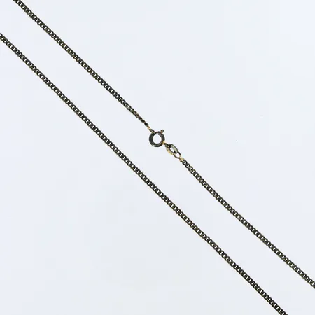 Kedja Pansar längd: 53cm, bredd: 2mm, oxiderad, 925/1000 silver Vikt: 5,9 g