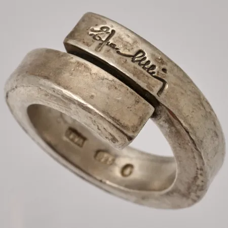 Ring, stl:17½ Efva Attling Big Twist, 925/1000 silver, repor, 17,33g.