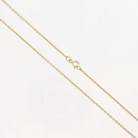 Kedja Ankar längd 60cm, bredd 1,4mm, 18K. Vikt: 5,2 g på auktion i Malmö Triangeln hos Pantbanken Sverige