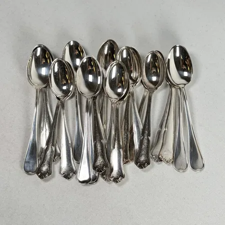 Diverse teskedar silver 830/1000 Vikt: 272 g