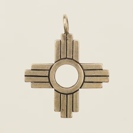 Hänge Zias Solsymbol längd 35mm, bredd 28,5mm aningen skev ögla silver 925/1000 Vikt: 7,4 g