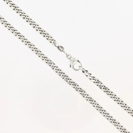 Kedja Pansar Guldfynd längd 51cm bredd 3mm, skevheter, silver 925/1000 Vikt: 22,5 g