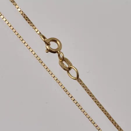 Kedja, 46,5cm, Venezia, bredd 0,9mm, 18K guld, Balestra, vikt 3,38g.