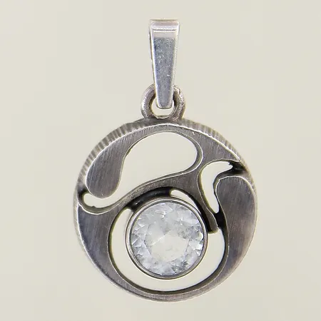 Hänge med bergskristall Karl Laine 27x17mm silver 925/1000 Vikt: 3,3 g på auktion i Solna hos Pantbanken Sverige