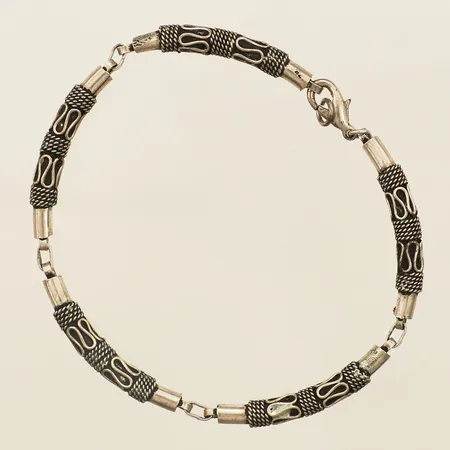 Armband med mönsterdekor längd 19cm, bredd 4,6mm silver 925/1000 Vikt: 13,9 g