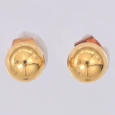 Ett par örhängen 5mm, 18K Vikt: 0,7 g