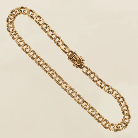 Armband Bismarck längd 19cm bredd 4,2mm 18K Vikt: 5,5 g