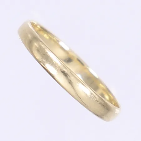 Ring slät stl:17¼, bredd 2,5mm, ojämn skena, 14K Vikt: 1,2 g