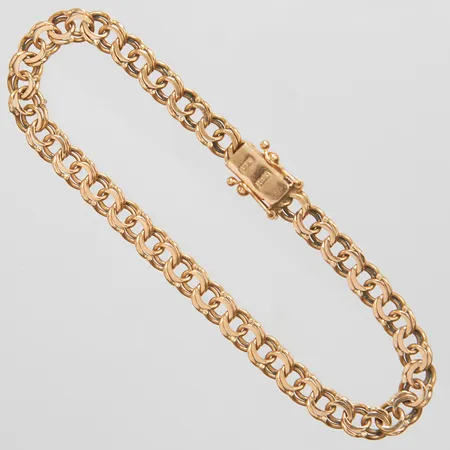 Armband Bismarck längd: 18,5cm, bredd 5,5mm, 18K Vikt: 11,1 g