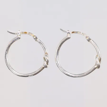 Ett par örhängen Creoler, Ø18mm, bredd 2-5mm, GHA, 925/1000 silver Vikt: 4,1 g