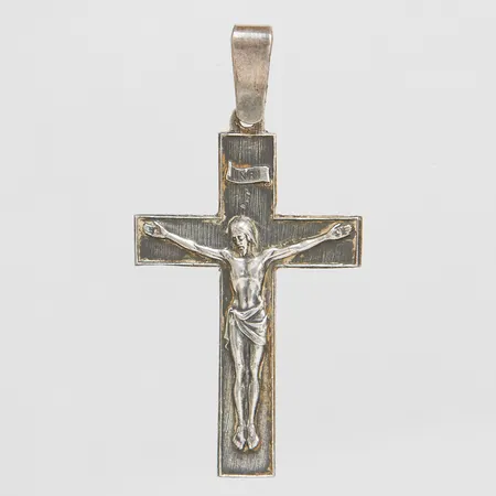 Hänge Krucifix 48x24,4mm, svenska stämplar, 1948, silver 925/1000 Vikt: 3,7 g