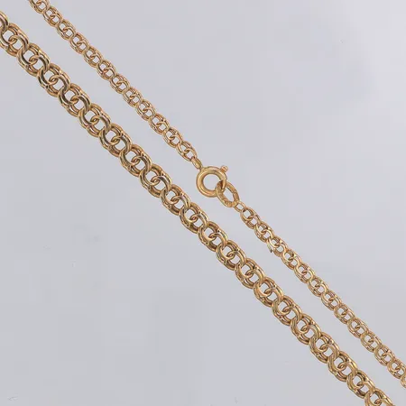 Collier doserad Bismarck Nordguld år 1953 längd 49,8cm bredd 2,7-4,7mm, 18K Vikt: 10,9 g